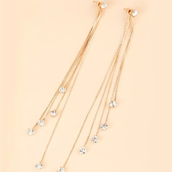 Womans long earrings - Picture 3 of 4